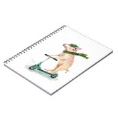 スクーターにピギーを乗せる ノートブック (左側)