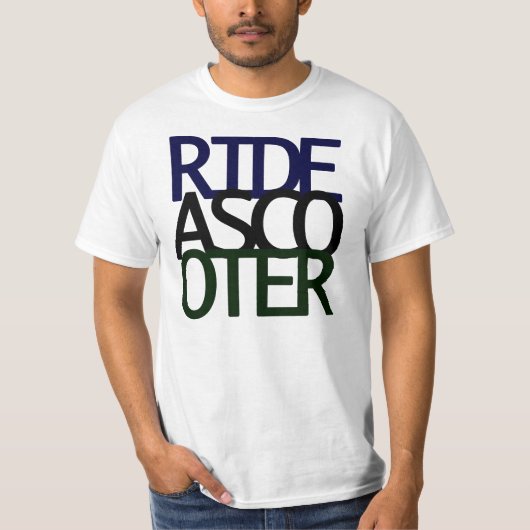 スクーターに乗って下さい! Tシャツ (正面)