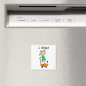 スクーターに乗る女の子 マグネット (インサイチュ (食洗機))