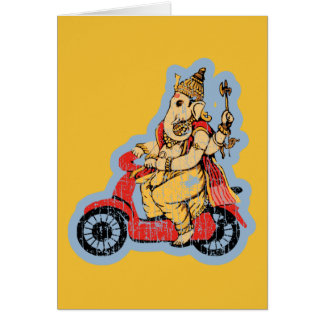 スクーターに乗るGanesha