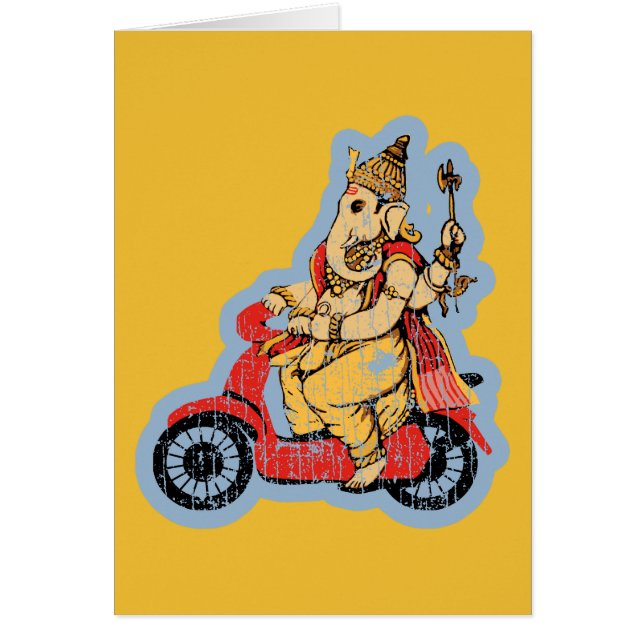 スクーターに乗るGanesha (正面)