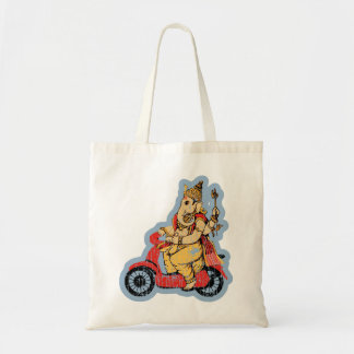 スクーターに乗るGanesha トートバッグ