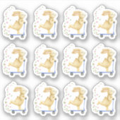 スクーターのイースターバニー シール (正面)