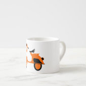 スクーターのオレンジ エスプレッソカップ (正面右)