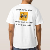 スクーターのギア Tシャツ (裏面)