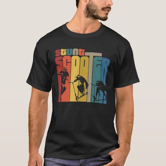 スクーターのスタントスクーター Tシャツ (正面)