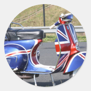 スクーターのステッカーの英国国旗 ラウンドシール