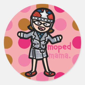 スクーターのステッカー。 ラウンドシール