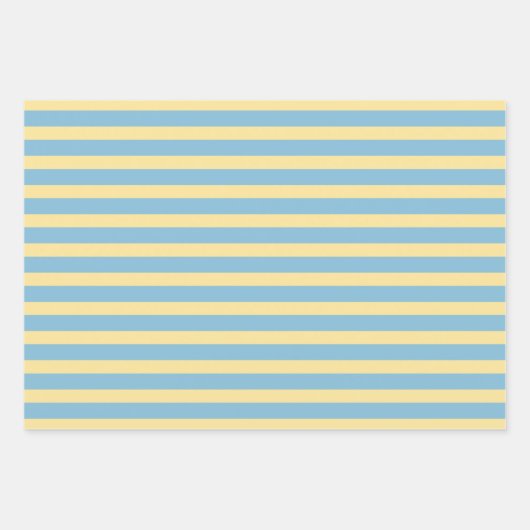 スクーターのテディベアストライプの,風船 ラッピングペーパーシート (正面3)