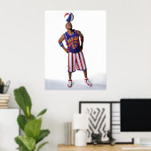 スクーターのボールが頭を回転する ポスター (ホームオフィス)