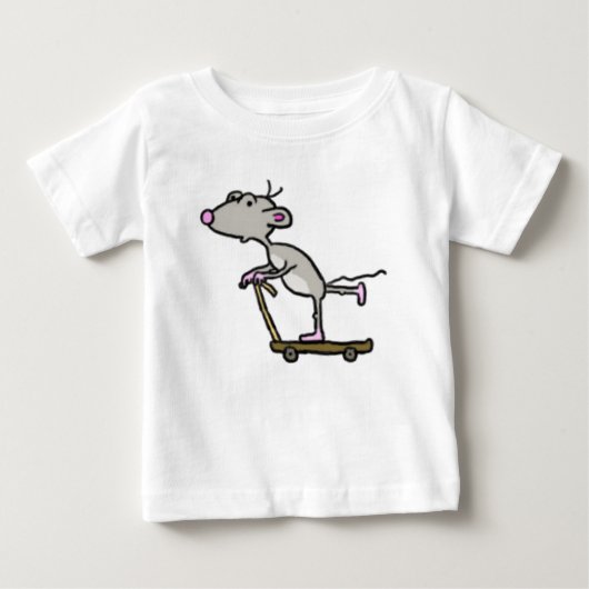 スクーターのマウスの子供の` sのTシャツ ベビーTシャツ (正面)