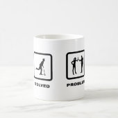 スクーターのライダー コーヒーマグカップ (中央)