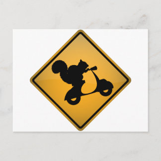 スクーターのリス ポストカード