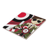 スクーターのレトロのモダン タイル (側面)