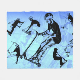 スクーターの事だ！ – スクーターのトリック フリースブランケット