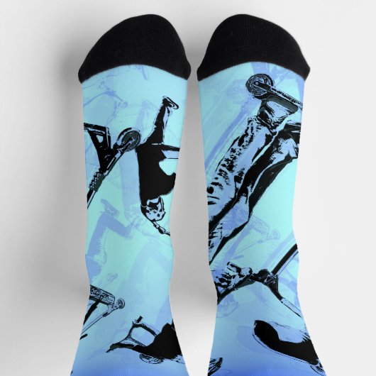 スクーターの事だ！- Scooterトリックソックス ソックス (上部)