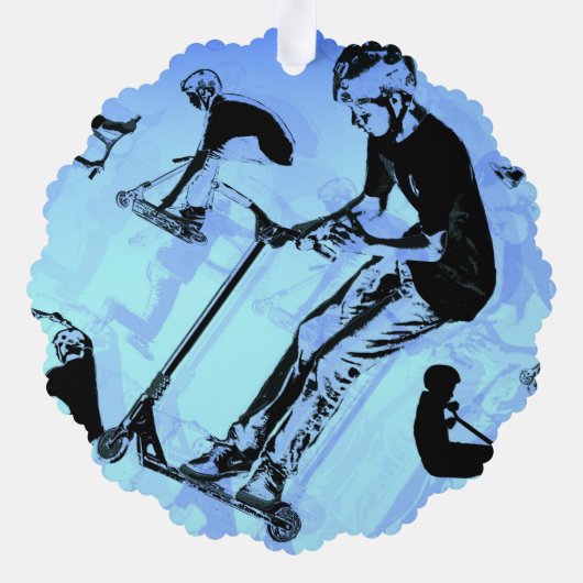 スクーターの全てだ – スクーターのライダーの装飾 オーナメントカード (裏面)