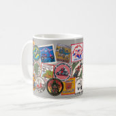 スクーターの再結集パッチ コーヒーマグカップ (正面左)