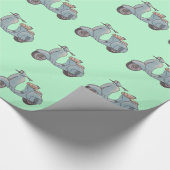 スクーターの包装紙 ラッピングペーパー (角)