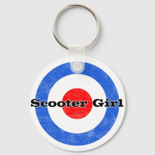 スクーターの女の子のkeychain キーホルダー