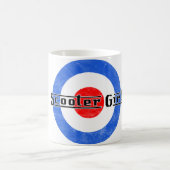 スクーターの女の子のLambrettaのマグ コーヒーマグカップ (中央)