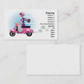 スクーターの女の子 名刺 (正面/裏面)