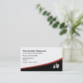 スクーターの店の名刺 名刺 (スタンド正面)