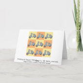 スクーターの挨拶状 カード (裏面)