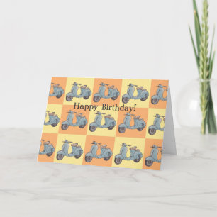 スクーターの挨拶状 カード