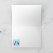 スクーターの挨拶状 カード (内部)