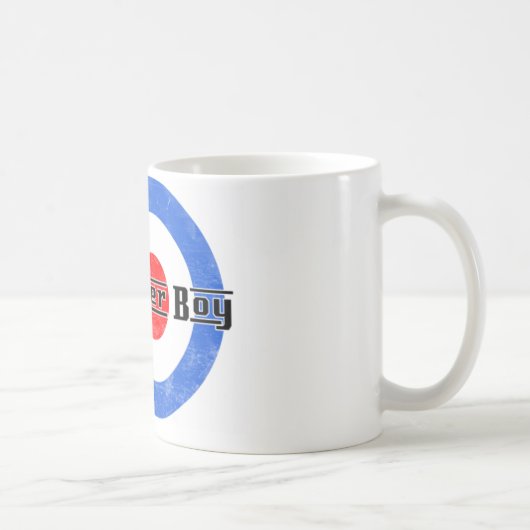 スクーターの男の子のLambrettaのマグ コーヒーマグカップ (右)