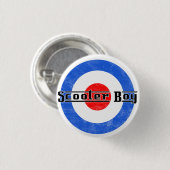 スクーターの男の子のLambretta Pin 缶バッジ (正面&裏面)