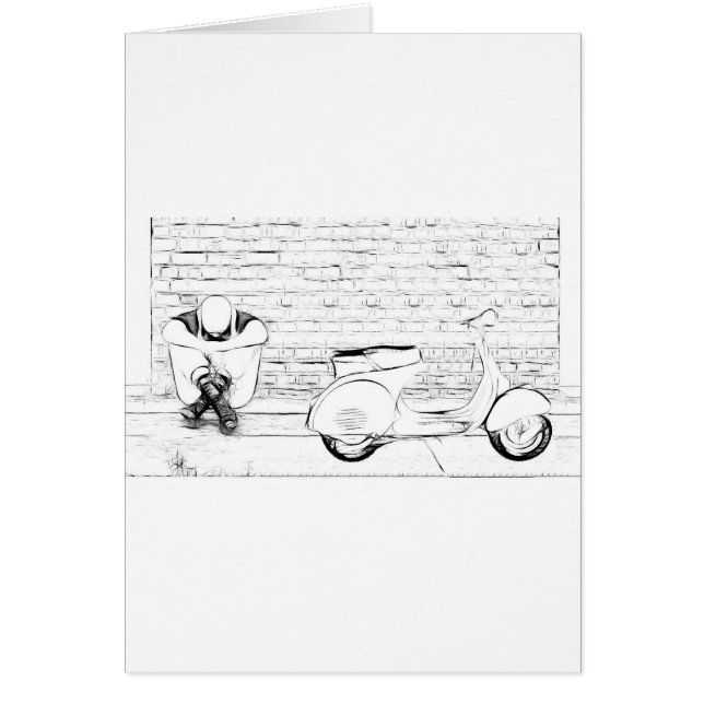 スクーターの皮 (正面)