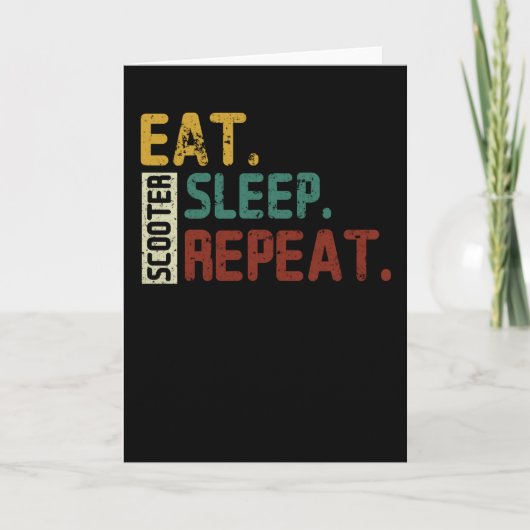 スクーターの繰り返し カード (正面)