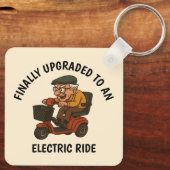 スクーターの老人 キーホルダー (裏面)