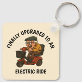 スクーターの老人 キーホルダー (裏面)