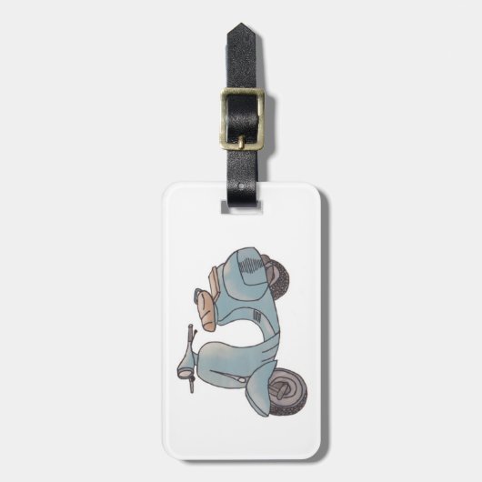 スクーターの荷物タグ ラゲッジタグ (正面縦)