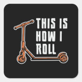 スクーターの運転私がヴィンテージをスタントする方法は転がここである スクエアシール (正面)