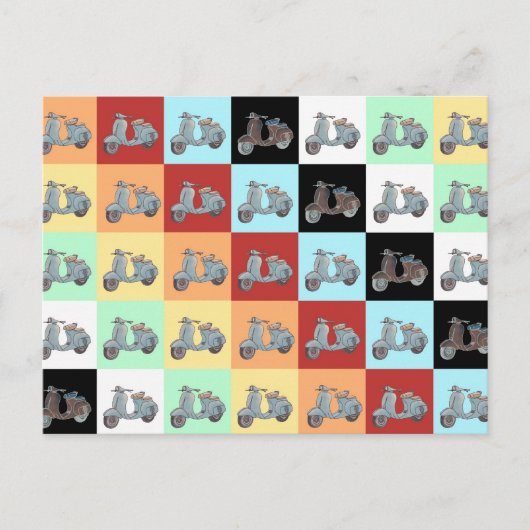 スクーターはがき ポストカード (正面)