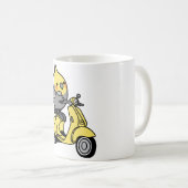スクーターぽちゃぽちゃのコッカティエル コーヒーマグカップ (正面右)