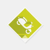 スクーターアイコンナプキンス スタンダードカクテルナプキン (角)