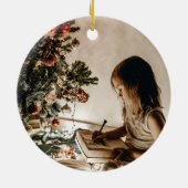 *~*スクーターイタリアンブオンナターレ写真クリスマス セラミックオーナメント (裏面)