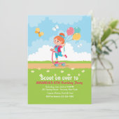 スクーターガールパーティの招待状 招待状 (スタンド正面)