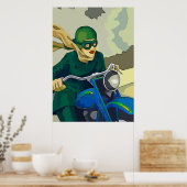 スクーターガール、追加文字 ポスター (キッチン)