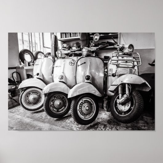 スクータークラシックポスター |フランスのパリ ポスター (正面)