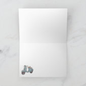 スクーターグリーティングカード カード (内部)