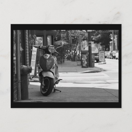 スクーターサウス通りBW ポストカード (正面)