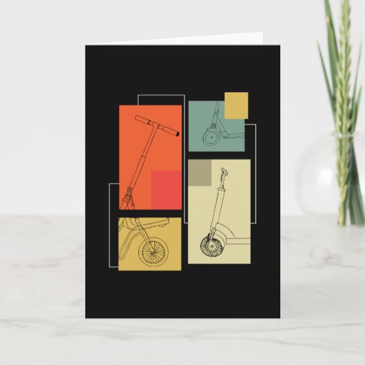 スクータースクーター電気 カード (正面)