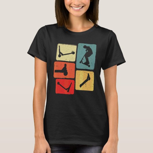 スクーターフレームキックスクーター Tシャツ (正面)