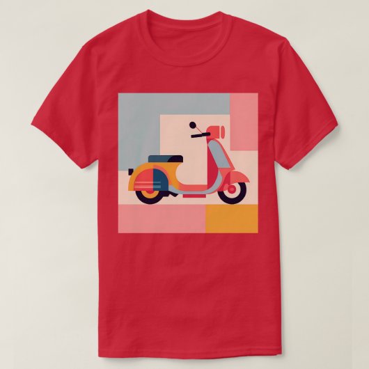 スクーターミニマルアズバウハウスアート2 Tシャツ (デザイン正面)